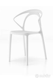 Set 4/8 Sedie Bianche Interno Esterno – Nuove