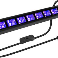 LED luce nera, lampada UV, 36 W 385 nm con spina,