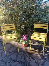 Set 12 Sedie da Giardino in Metallo – Stile Bistro