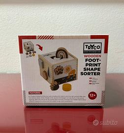 Gioco legno scatola forme geometriche incastro