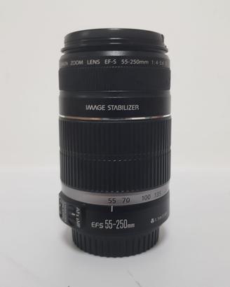 Obiettivo Canon EFS 55-250mm 1:4-5.6 IS usato