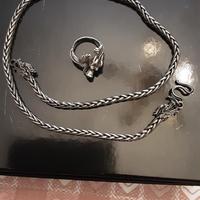 Collana celtica unisex con anello