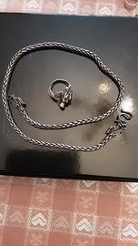 Collana celtica unisex con anello