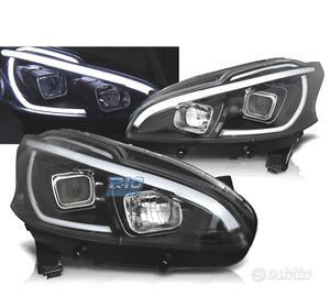 FARI PEUGEOT 208 12-15 TUBO LUCE LED NERI