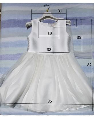 Vestito da cerimonia bambina 9-10 anni