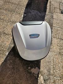 bauletto originale piaggio bianco con kit piastra 
