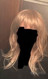 Parrucca col. Biondo caldo con frangia