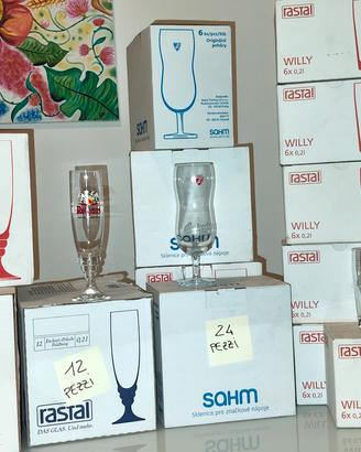 84 Bicchieri da BIRRA-vari modelli,in vetro