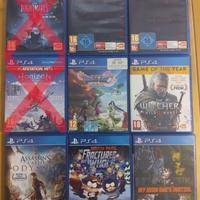 PS4: vari giochi per console Playstation 4 (PS 4)