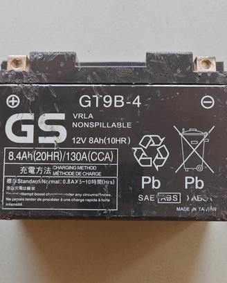 Batteria Moto GS GT9B-4 (12V 8Ah)