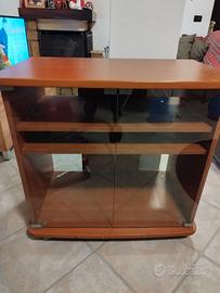 Mobile porta TV in legno ciliegio