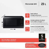 *N.U.O.V.O.* Microonde Samsung GrillMG23DG4524CGE1