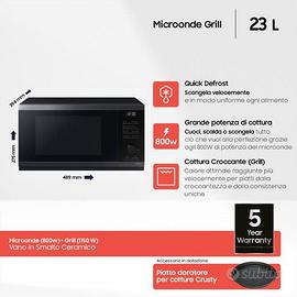 *N.U.O.V.O.* Microonde Samsung GrillMG23DG4524CGE1