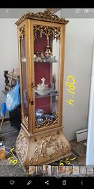 vetrina vetrinetta cristalliera stile barocco