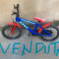 Bicicletta bambino Spiderman 3-4 anni