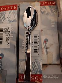 156 cucchiaini nuovi acciaio