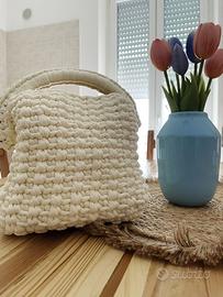 Borse crochet (punto canestro)🌸