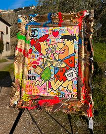 Quadro Disney Luxury The Flintstones PopArt arte