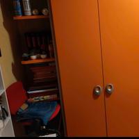 armadio 4 ante più angolo libreria