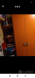 armadio 4 ante più angolo libreria