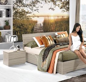 letto contenitore e due comodini Donatella