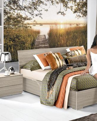 letto contenitore e due comodini Donatella