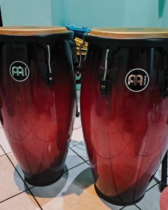 Set Congas Meinl Headliner con supporti e custodie