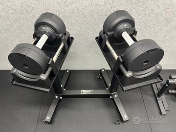 Manubri regolabili 23.5kg + rastrelliera  KINGSGYM