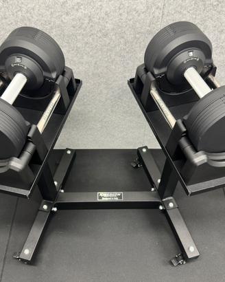 Manubri regolabili 23.5kg + rastrelliera  KINGSGYM