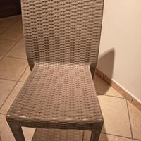 Sedia plastica resistente