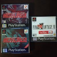 Giochi PS1 Metal Gear Solid con Mission e FF6