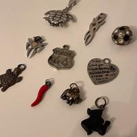 Ciondoli acciaio argento