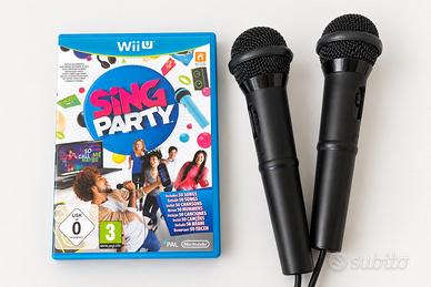 Sing Party Nintendo Wii U + 2 Microfoni Karaoke