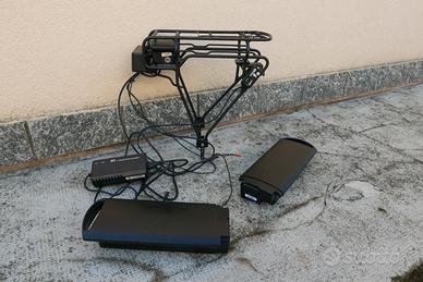 Due batterie per bici elettrica e caricabatteria