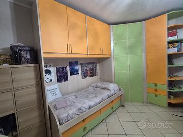 cameretta angolare con cabina armadio