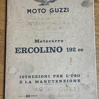 Moto Guzzi Ercolino - libretto uso e manutenzione