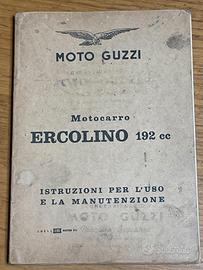 Moto Guzzi Ercolino - libretto uso e manutenzione