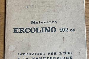 Moto Guzzi Ercolino - libretto uso e manutenzione
