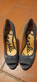 Scarpe Replay da donna blu con tacco