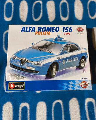 Modellino Alfa Romeo Polizia 156 da collezione