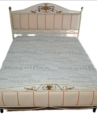 Letto matrimoniale in ferro battuto+rete doghe in 