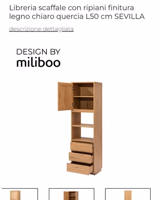Libreria scaffale con ripiani