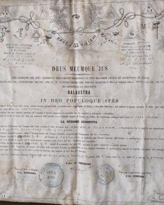 Manoscritto massonico