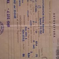 documento da collezione bianchina special 