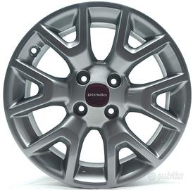 4 cerchi lega fiat panda r15 lt5700