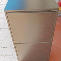 n.2 scarpiere Ikea BISSA 2 scomparti marrone nero