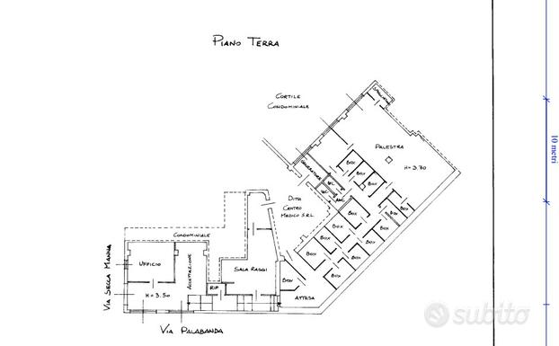 Via Palabanda: locale commericale di 308mq