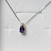 collana diamanti e ametista