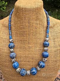 Vecchia collana lapislazuli afgana