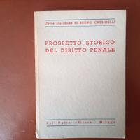 Prospetto storico diritto penale 
Bruno Cassinelli